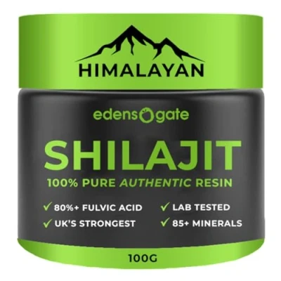 Image of Shilajit Resin, Pure Himalayan Resin Fulvic Acid &amp; 85+ Minerals, Testosterone Supplement for Men, Immune System Support and Energy Boost, Vegan (50g)
