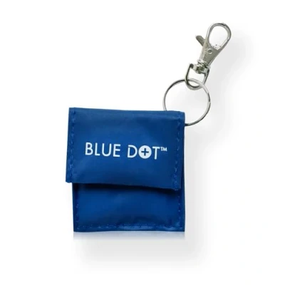 Image of Blue Dot Plastic Medical Resusciade Face Shield with Mouthpiece