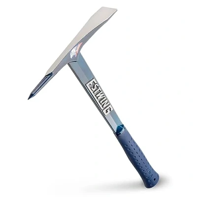 Image of Estwing Burpee Rock Pick 17&quot; Geological Tool with Pointed Tip &amp; Shock Reduction Grip BP500