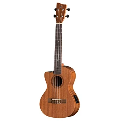 Image of GEWA Tenor E Akustik ukulele Manoa K TE LH CE Leftahnd Sapelli silk Matt finish with Gig Bag