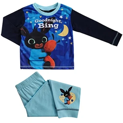 Image of BING Boys Toddler Pyjamas Cosy PJs Sizes 18 Months to 5 Years 3 4 Blue