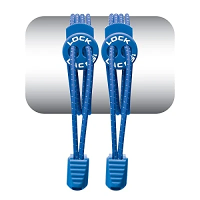 Image of LOCK LACES Unisex&#039;s (Elastic Shoelace and Fastening System), Royal Blue, 48 Inch
