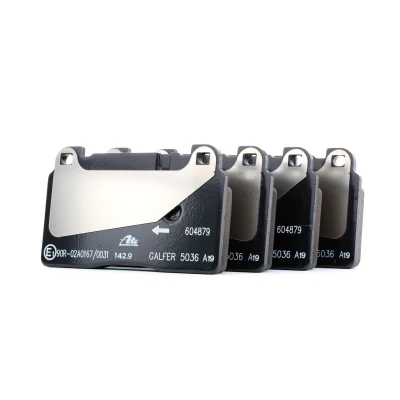 Image of 8R0698151H, 95B698151H, 9A769815100, PAC698151 Brake pad set ATE 13.0460 4879.2 prepared for wear indicator, excl. warning contact