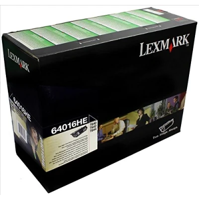 Image of Lexmark 0064016HE laser toner cartridge T640, T642 T644 T640N T642N T644N T640DN T642DN T644DN High Yield 1 x black 64016HE
