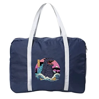 Image of Cabin Bag 45x36x20 for Easyjet Airlines Underseat Travel Holdall Carry on Hand Luggage Weekend Packable Duffel Bag,Sports Fitness (Japan Godzilla)