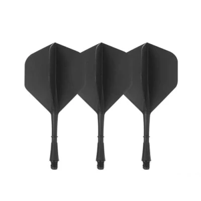 Image of Ushine Dart Flights And Shafts,3 Set Darts Gifts For Men Drop Resistant,For Steel Darts,Tungsten Darts,Darts Tails Black