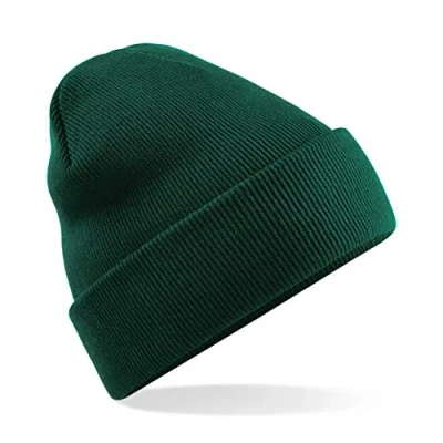Image of Beechfield Original Cuffed Beanie Bottle Green