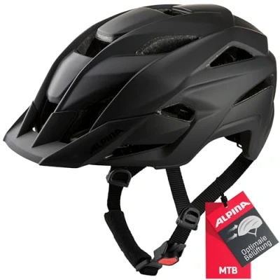 Image of ALPINA Unisex Adult, KAMLOOP cycling helmet, black matt, 51 55 cm
