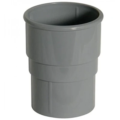 Image of FLOPLAST 68mm Round Gutter Pipe Socket Grey