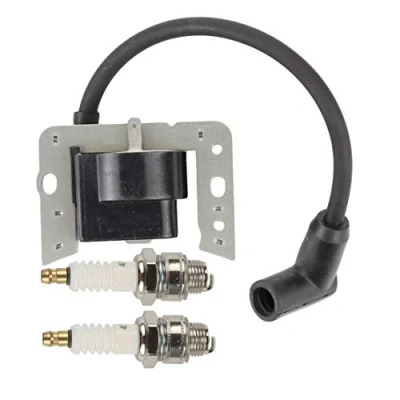 Image of Hippotech 34443D Ignition Coil with Spark Plug for Tecumseh 34443 34443A 34443B 34443C Solid State Module AV520 LH195 OH195 TH139 TV085 TVM140 TVXL840 VLV126 LEV100 LEV115 LEV120 LV148A O