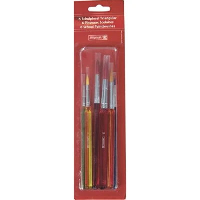 Image of Brunnen 1048932 School Paintbrush Set Triangular 0, 2, 4, 6, 8, 10