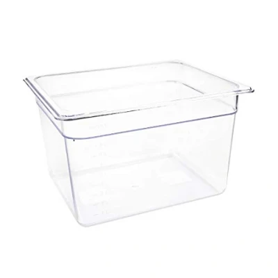 Image of Vogue 1/2 Gastronorm Container 200mm 10.8 Litre Catering Food Storage Pan, Transparent