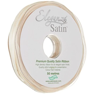 Image of ELEGANZA Double Faced Satin 3mm x 50m Cream No.62, 3 mm 50 m