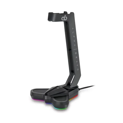 Image of Veho Alpha Bravo GA 1 USB Universal Gaming Headset Stand with LED
