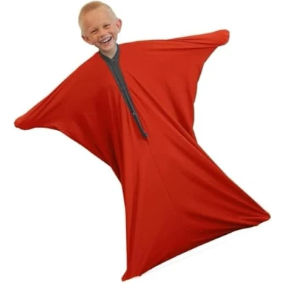 Image of Sensory Direct Body Sock For Autism Kids, Adults, Boys &amp; Girls Full Wrap Hyposensitivity, Compression, Anxiety, ADHD, ASD, Special Needs(Red,M)