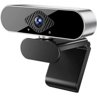 Image of WAKEVLEO USB Webcam, Full HD 1080P webcam for PC and Laptop, Plug Play, with Microphone,Auto Light Correction, 360 View Web Cam Live Streaming, gaming, Studying, Conferences
