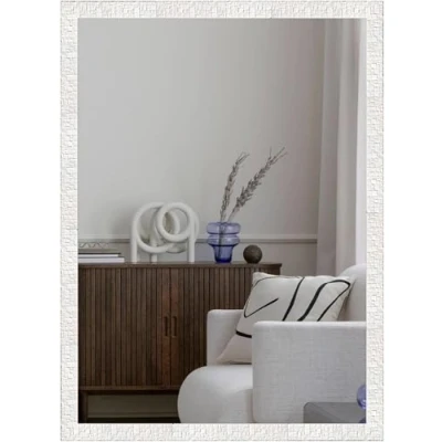 Image of nielsen HOME Wall Mirror 50x70cm, Florentina White Décor with Hanging Set, Hallway Mirror, Bedroom Décor, Mirrors for Bedrooms and Living Room