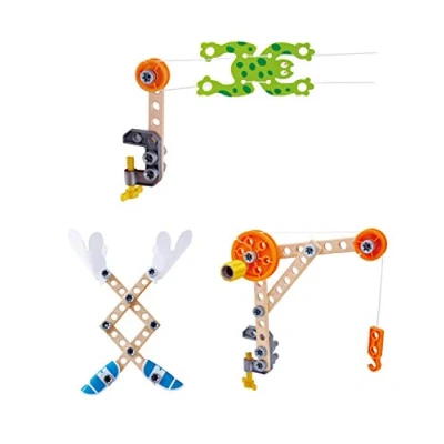 Image of Hape E3030 Junior Inventor Three Experiment Kit, Wooden Play Set for Children Aged Four and Up