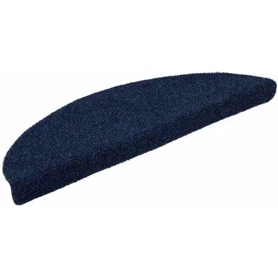 Image of vidaXL Self adhesive Stair Mats 15 pcs Navy 56x17x3 cm Needle Punch