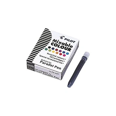 Image of Pilot Pack of 3 Sets 12 Ink Cartridges For Parallel Pen Colours