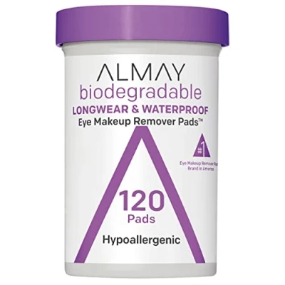 Image of Almay Biodegradable Longwear &amp; Waterproof Eye Makeup Remover Pads