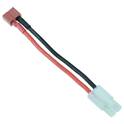 Image of RC Female Deans T Connector to Male Tamiya Adapter 100mm