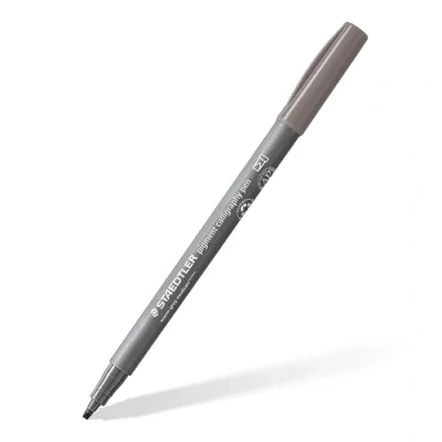 Image of STAEDTLER 375 84 Pigment Arts Calligraphy Pen Warm Grey (Box of 10)
