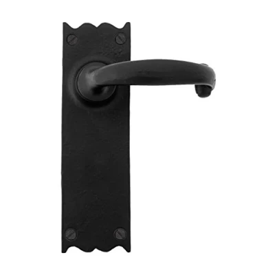 Image of From the Anvil Black Cottage Lever Latch Set