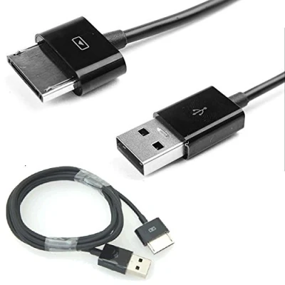 Image of TECHGEAR USB Charge &amp; Data Sync Cable Lead Compatible with Asus VivoTab RT TF600 TF600T, Transformer Pad TF701T, TF810C
