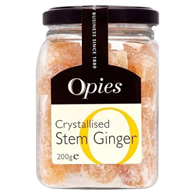 Image of Opies Crystallised Stem Ginger (200g) Pack of 6