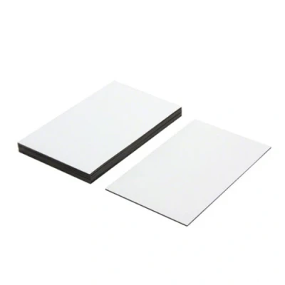Image of MagFlex® Lite Flexible Gloss White Dry Wipe Surface Magnetic Labels for Creating Scrumboards, Removable and Changeable 100mm Long x 60mm Wide Pack of 10