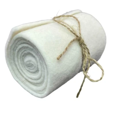 Image of Felt Ribbon Decorative for Decoration Crafts Sewing Table Runner Craft White (10 x 200 cm)