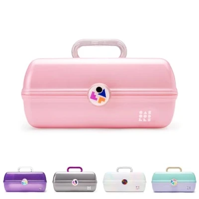 Image of Caboodles Twilight Disco On The go Girl Costmetic Organizer Make up &amp; Accessory Carry Case, Pink Sparkle