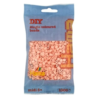Image of Hama Beads Bag Approx. 1000 Midi Fuse Mosaic Decoration Arts &amp; Craft for Creative Children Ages 5+ Light Peach
