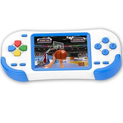 Image of Bornkid 16 Bit Handheld Games Consoles for Kids and Adults with Built in 220 HD Classic Retro Video 3.0&#039;&#039; Large Screen Senior Electronic Game Player Children Birthday Gift (Blue)