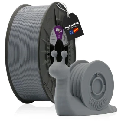 Image of Winkle PLA Filament 2.85 mm Printing 3D Printer Ash Grey 1000 g Spool