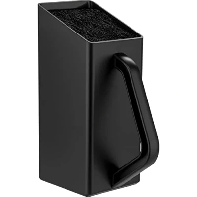 Image of Victorinox Swiss Classic Knife Block, Empty, Storage, Compact, Made, Black