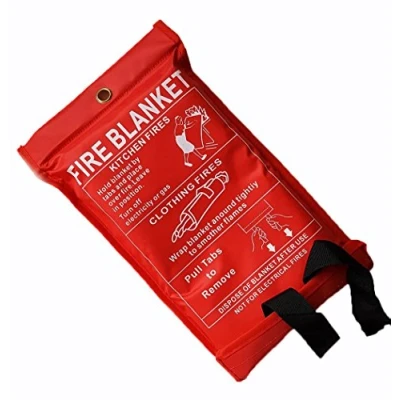 Image of Babz Fire Blanket Large Quick Release Fighting Tabs in Case 1M X