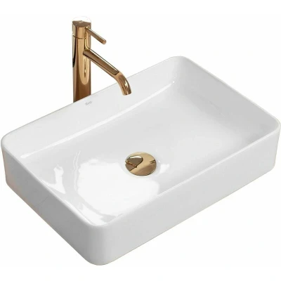 Image of REA Bathroom Sink Made of Ceramic Avia Snow White U0840,