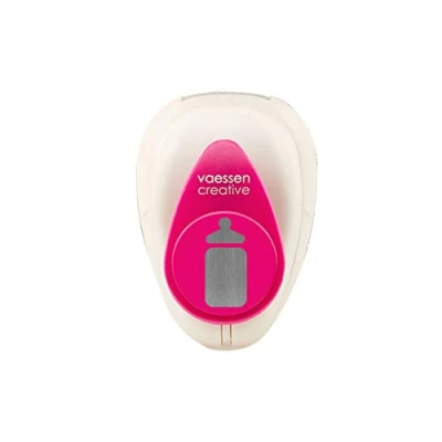 Image of Vaessen Creative Craft Paper Punch Baby Bottle 1,5 x 0,6 cm Circle Cutter for Crafting and Card Making