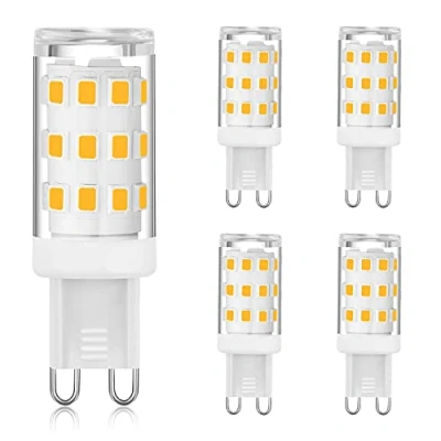 Image of Mizlay G9 Led Bulbs No Flicker 3W Equivalent to 20W 25W 28W 33W Halogen Bulbs, Light Warm White 3000K, Not Dimmable, Socket Engergy Saving Lamp, CRI&gt;85, AC 220 240V, 5 Pack