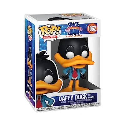 Image of Funko POP! Movies: Space Jam 2 Daffy As Coach Collectable Vinyl Figure Gift Idea Official Merchandise Toys for Kids &amp; Adults Movies Fans Model Collectors and Display