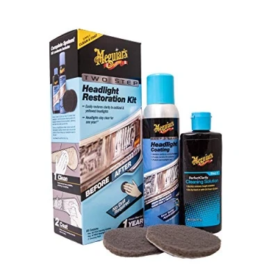 Image of Meguiar&#039;s G2970EU Two Step Car Headlight Restoration Kit with Cleaner and Protectant