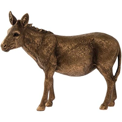 Image of Lesser &amp; Pavey Reflections Bronzed Donkey Figurine 26cm