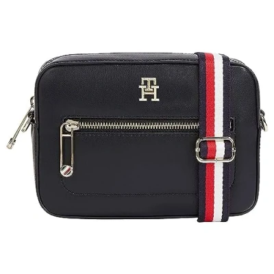 Image of Tommy Hilfiger Iconic Camera BAG CORP Across body bag, Women&#039;s, Size: One Size, Space blue
