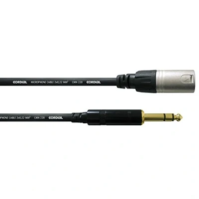 Image of Cordial CFM 0.3 MV m 6.35 mm Audio Cable XLR (3 Pin) Black