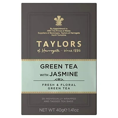 Image of Taylors of Harrogate Green Tea, 20 Bags (Pack 6, Total 120 Teabags)