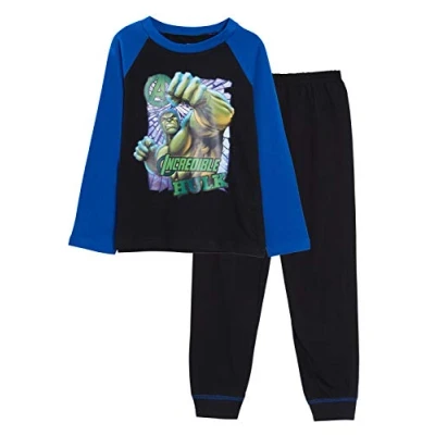 Image of Marvel Boys Incredible Hulk Pyjamas Black 7 8 Years