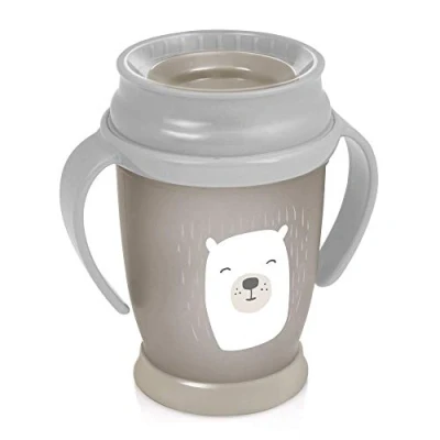 Image of LOVI 360 Degree Toddler Trainer Sippy Cup 12m+ 250 ml BPA Free SteriTouch Antibacterial Protection Profiled Handles Innovative Sealing System Easy to Clean Buddy Bear Junior