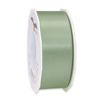 Image of C.E. Pattberg Präsent Satin Ribbon, Old Green, 40 mm 25 m